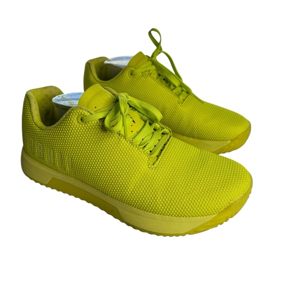 NOBULL Men’s Neon Trainer Sneaker in Neon Lime Men’s 10.5 Yellow Green Lifting - Picture 4 of 12